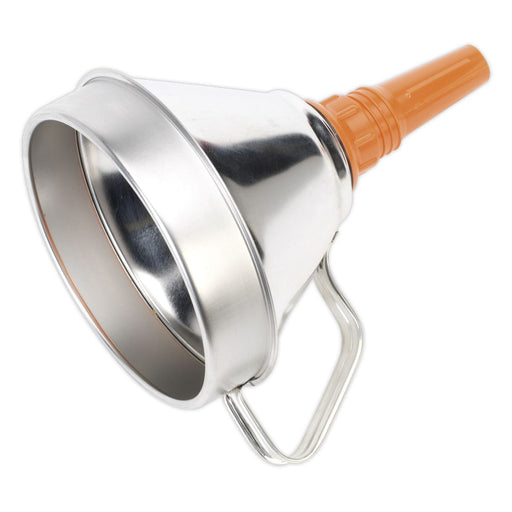 Sealey Funnel Metal with Filter 160mm FM16 Sealey  - Dynamic Drive