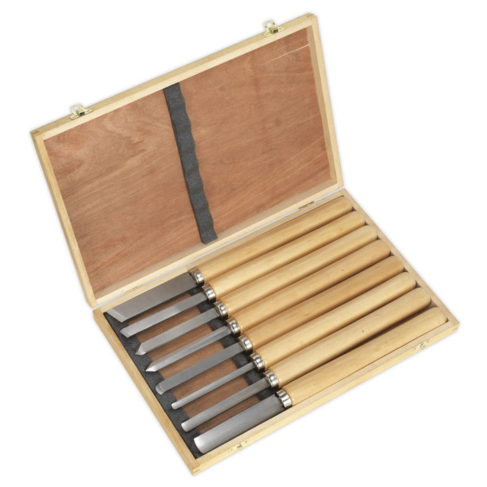 Sealey Wood Turning Chisel Set 8pc AK60/8 Sealey - Dynamic Drive