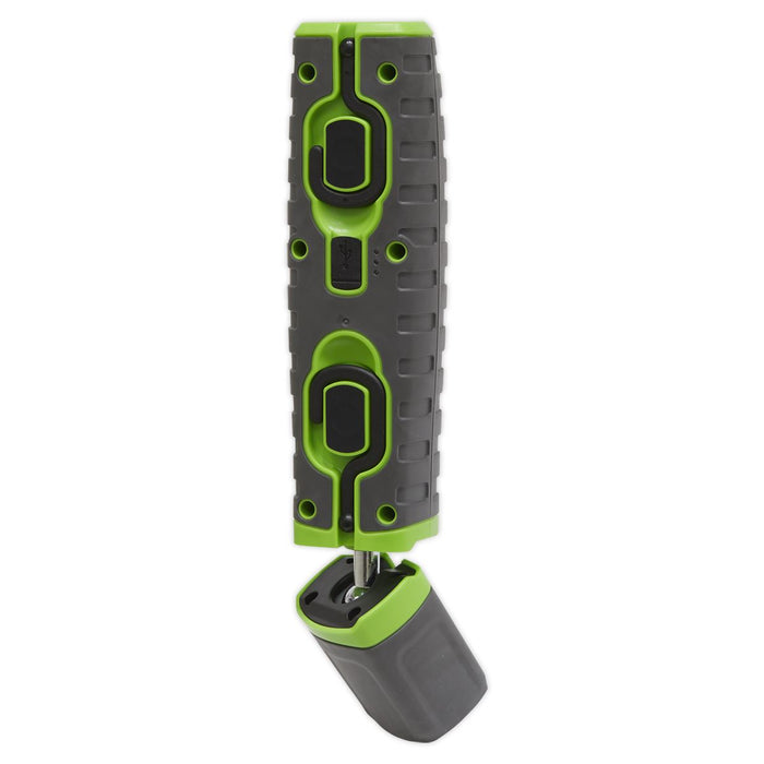 Sealey R/Charge 360 Insp Lamp 24 SMD LED + 3W LED Green 2 x Li-ion LED3606G Sealey  - Dynamic Drive