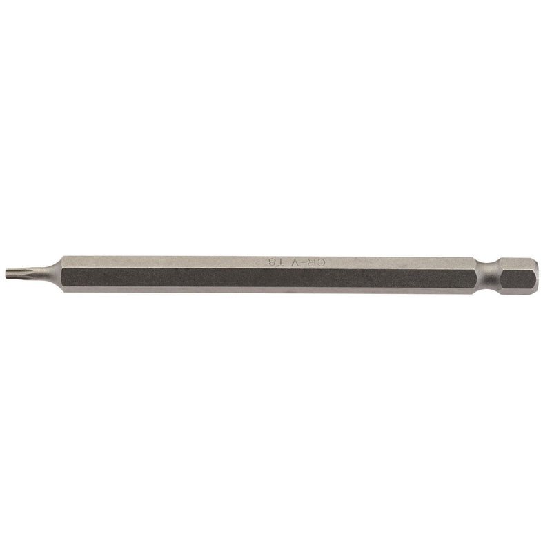Draper TX-STAR Insert Bit, 1/4" Hex, 100mm Long, T8 (Pack of 1) Draper - Dynamic Drive