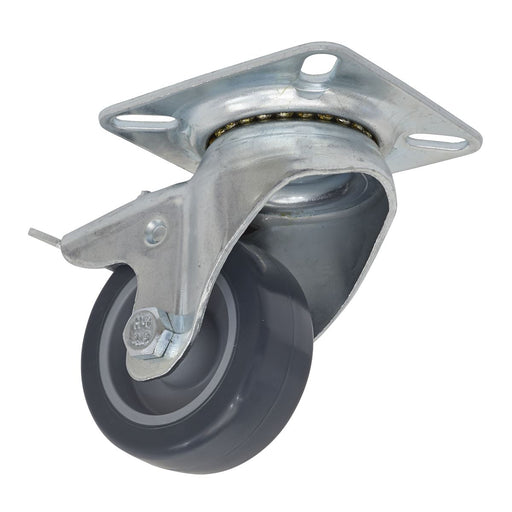 Sealey Castor Wheel Swivel Plate with Total Lock50mm SCW250SPL Sealey - Dynamic Drive