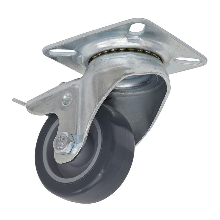 Sealey Castor Wheel Swivel Plate with Total Lock50mm SCW250SPL Sealey - Dynamic Drive