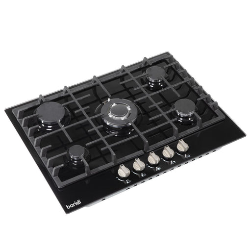 Baridi Gas Hob with 5 Cooking Zones 70cm - Black DH228 Baridi - Dynamic Drive