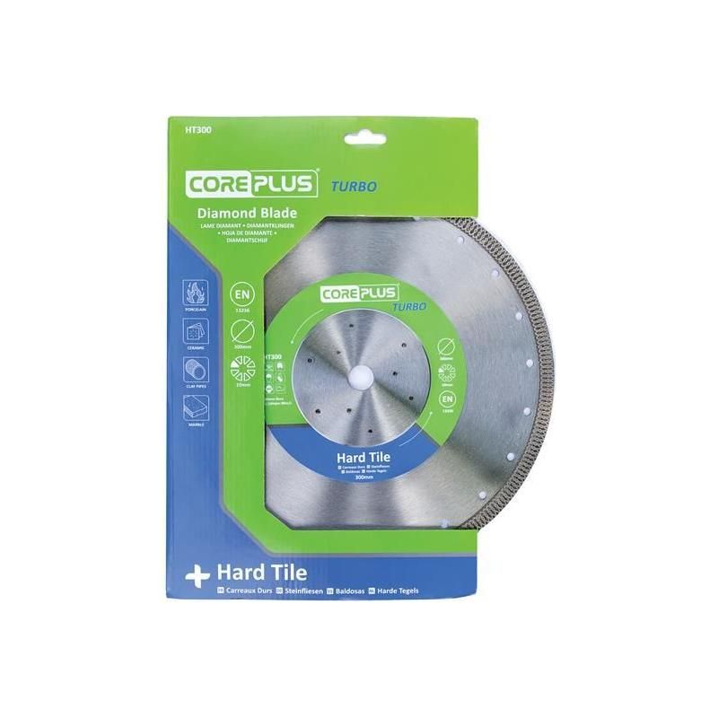 Coreplus HT300 Hard Tile Turbo Diamond Blade 300mm CorePlus - Dynamic Drive