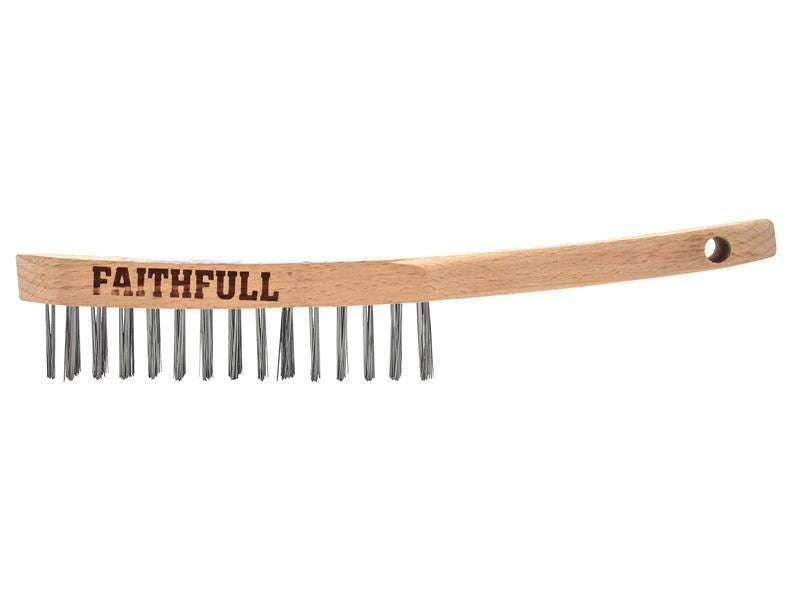Faithfull Lightweight Scratch Brush, Four Row Faithfull - Dynamic Drive