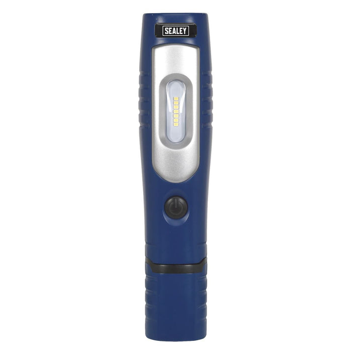 Sealey Rechargeable 360 Inspection Light 7 SMD & 3W SMD LED Blue Lithium-ion Sealey - Dynamic Drive