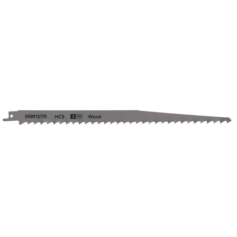 Sealey Reciprocating Saw Blade Pruning & Coarse Wood 300mm 3tpi Pack of 5 Sealey - Dynamic Drive