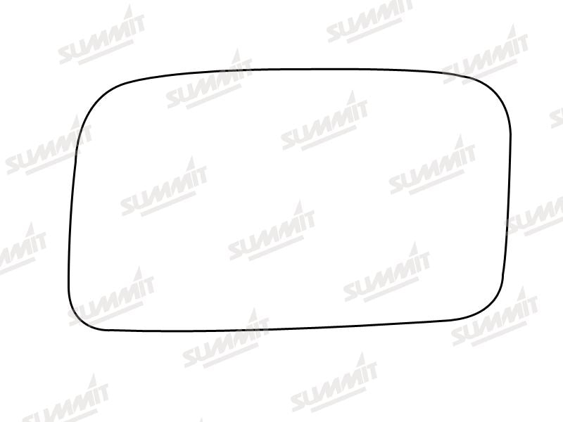 Summit Stick-On Standard Mirror Glass fits VW Jetta Mk3 LHS Summit - Dynamic Drive