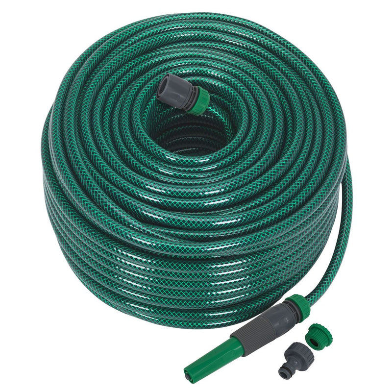 Sealey Water Hose 80m with Fittings GH80R Sealey - Dynamic Drive