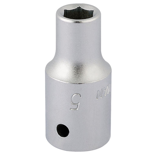 Draper Elora Hexagon Socket, 1/4" Sq. Dr., 5mm 11093 Draper - Dynamic Drive