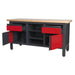 Sealey Workstation with 2 Drawers 2 Cupboards & Open Storage AP1905A Sealey - Dynamic Drive