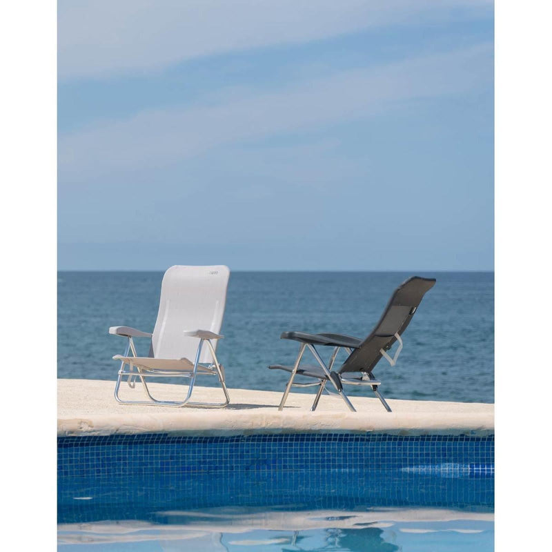 Crespo Beach Chair AL/223 Dark Grey Crespo - Dynamic Drive