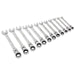 Seigen by Sealey Flexible Head Ratchet Combination Spanner Set 12pc Metric S0635 Seigen by Sealey  - Dynamic Drive