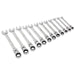 Sealey Flexible Head Ratchet Combination Spanner Set 12pc Metric S0635 Siegen by Sealey - Dynamic Drive