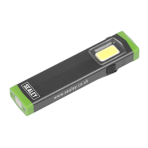 Sealey Mini Hand Torch Aluminium 3W COB LED Sealey  - Dynamic Drive