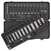 Sealey Socket Set 34pc 3/8"Sq Dr WallDrive Metric Black Series AK7971 Sealey  - Dynamic Drive