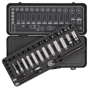 Sealey Socket Set 34pc 3/8"Sq Drive WallDrive Metric Black Series AK7971 Sealey - Dynamic Drive