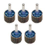 Sealey 25 x 20mm Abrasive Flap Wheel on 6mm Shaft 80Grit - Pack of 5 FW2520805 Sealey - Dynamic Drive