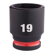 Milwaukee 19mm 3/8 Impact Socket Std-1Pc New 4932480276 Milwaukee - Dynamic Drive