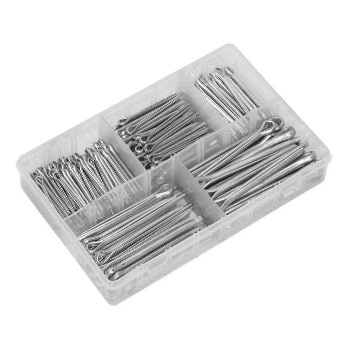 Sealey Metric/Imperial Split Pin Assortment 230pc - Large Sizes AB003SP Sealey - Dynamic Drive