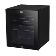 Baridi 50L Table Top Beer & Drinks Mini Fridge 3-10C Light Black & Glass Baridi  - Dynamic Drive