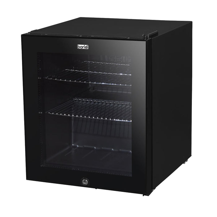Baridi 50L Table Top Beer & Drinks Mini Fridge 3-10C Light Black & Glass Baridi  - Dynamic Drive