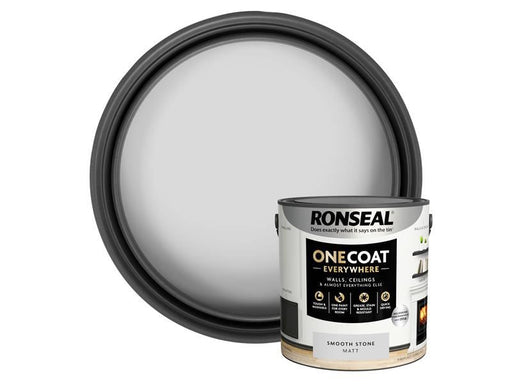 Ronseal One Coat Everywhere Interior Smooth Stone Matt 2.5 litre Ronseal - Dynamic Drive