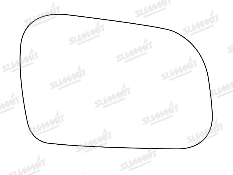 Summit Stick-On Anti Dazzle Mirror Glass fits Rover 200 400 RHS Summit - Dynamic Drive