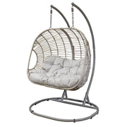 Dellonda Double Swinging Egg Chair with Cushion DG61 Dellonda - Dynamic Drive