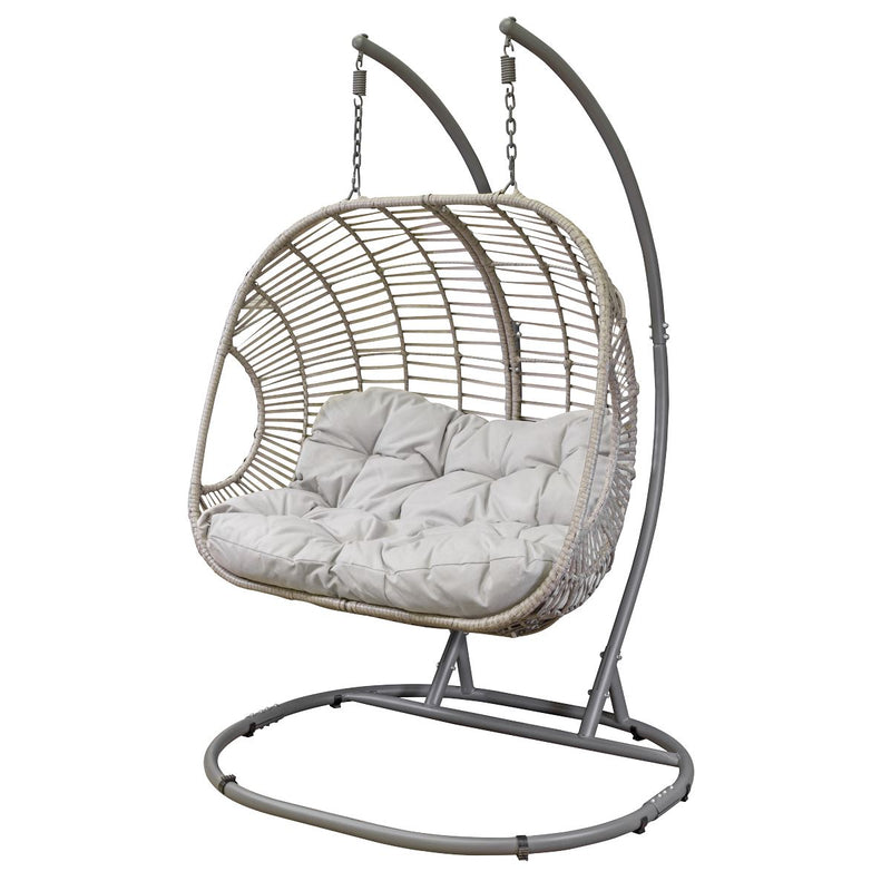 Dellonda Double Swinging Egg Chair with Cushion DG61 Dellonda - Dynamic Drive