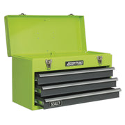 Sealey Tool Chest 3 Drawer Portable with Ball-Bearing Slides Hi-Vis Green/Grey Sealey - Dynamic Drive
