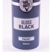 2x Autotek Professional Gloss Black 500ml Spray Paint High Coverage Autotek - Dynamic Drive