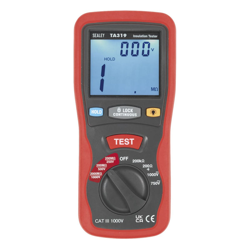 Sealey Digital Insulation Tester TA319 Sealey - Dynamic Drive