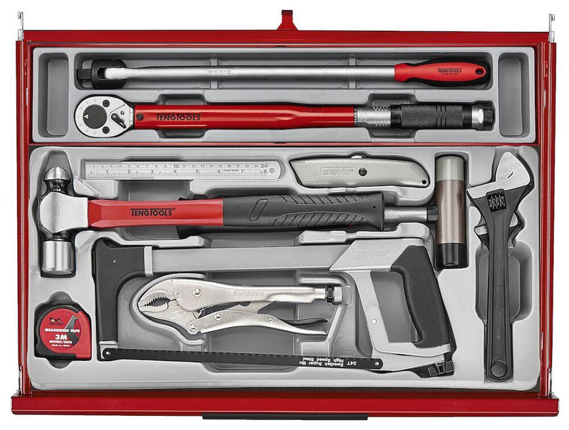Teng Tools 53" PRO35™ Monster stack tool kit 1295 pieces red Town Tools - Dynamic Drive