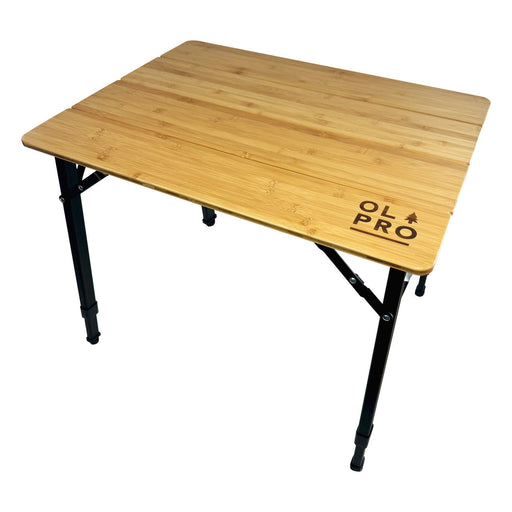 Olpro Bamboo Camping Table 4 Folding 80cm x 60cm Olpro - Dynamic Drive
