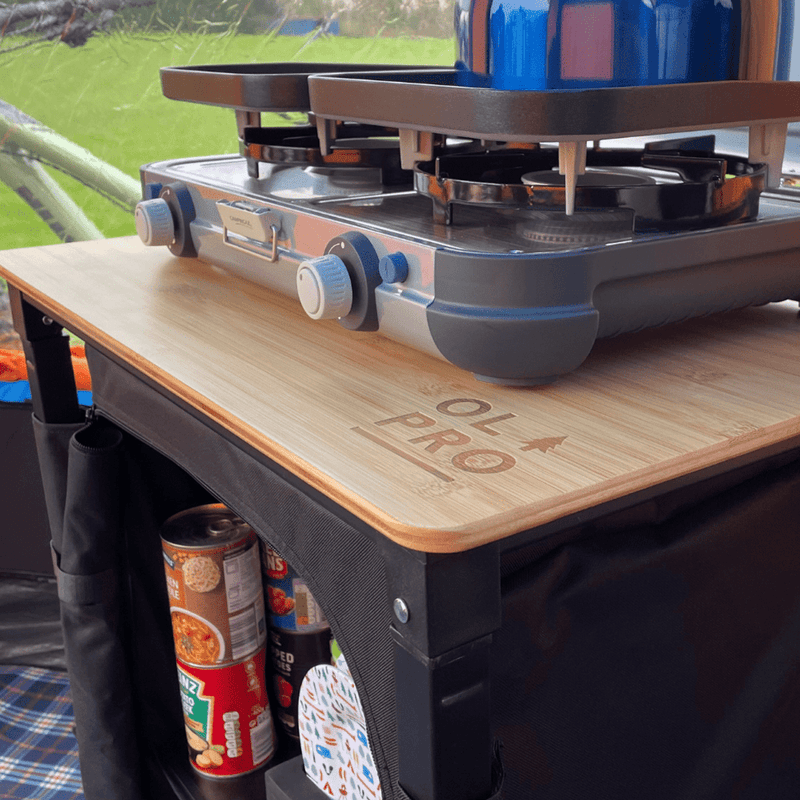 Olpro Bamboo Cooking Table 60cm x 49cm x 82cm Olpro - Dynamic Drive