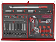 Teng Tools 26" PRO35™ stack FOAM tool kit 418 pieces red Town Tools - Dynamic Drive