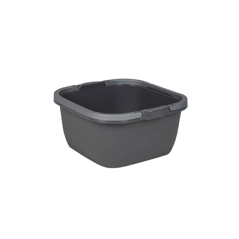 Bo-Camp Washing Bowl Square Polyethylene 13L Grey Bo-Camp - Dynamic Drive