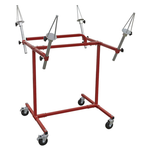 Sealey Alloy Wheel Painting/Repair Stand 4 Wheel Capacity MK71 Sealey - Dynamic Drive