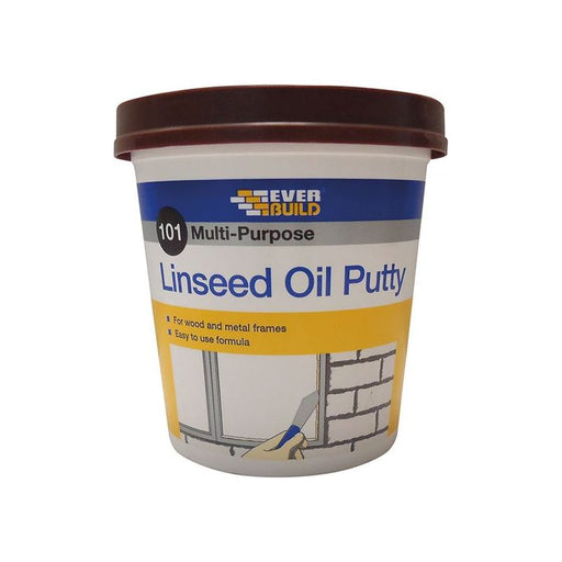 Everbuild Sika 101 Multi-Purpose Linseed Oil Putty Brown 1kg Everbuild Sika - Dynamic Drive