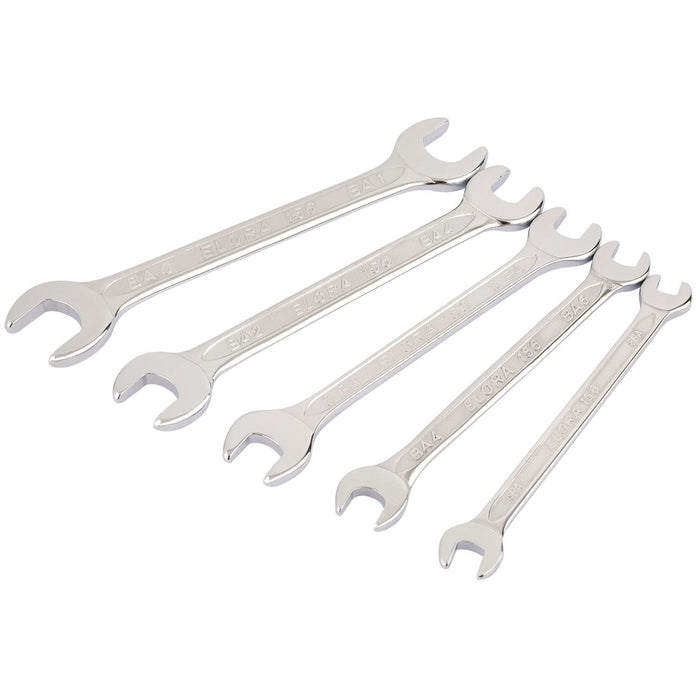 Draper Midget BA Open End Spanner Set (5 Piece) 05210 Draper - Dynamic Drive
