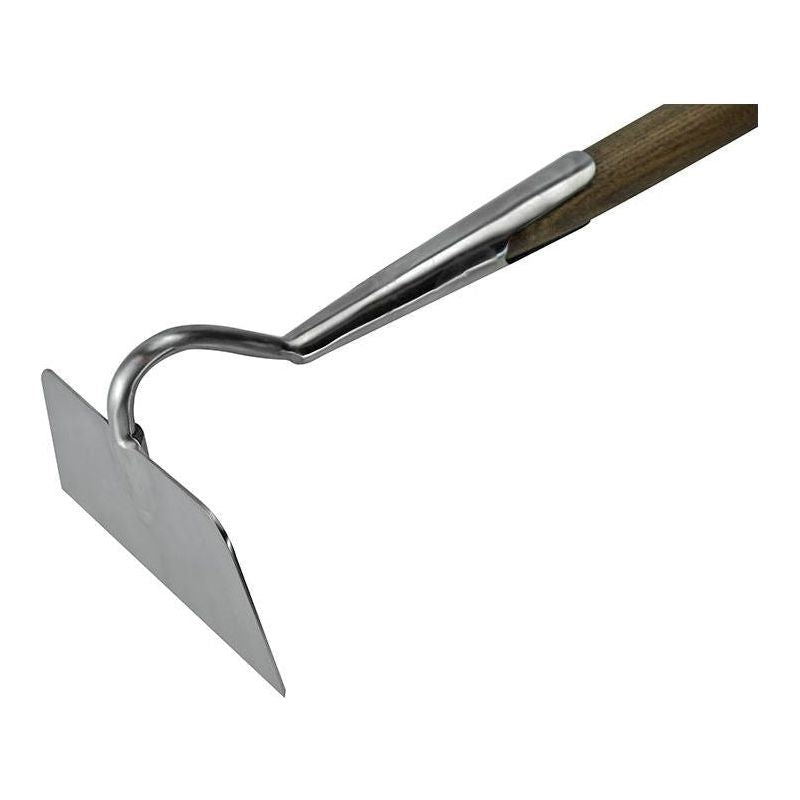 Faithfull Prestige Stainless Steel Draw Hoe Ash Handle Faithfull - Dynamic Drive