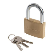 Silverline Brass Padlock 60mm Silverline - Dynamic Drive