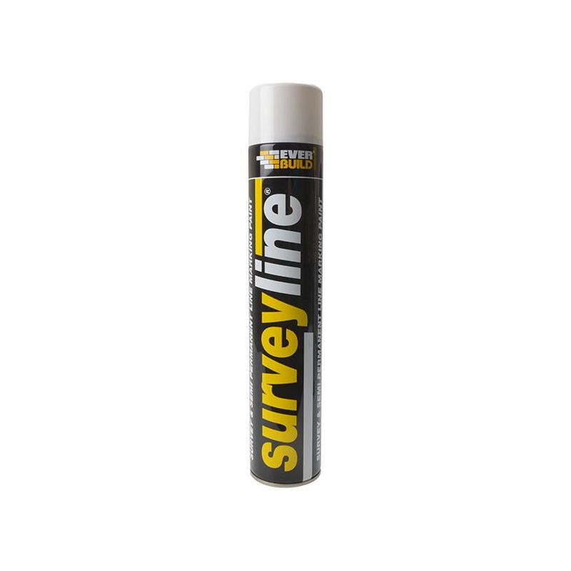 Everbuild Sika Survey Line® Marker Spray White 700ml Everbuild Sika - Dynamic Drive