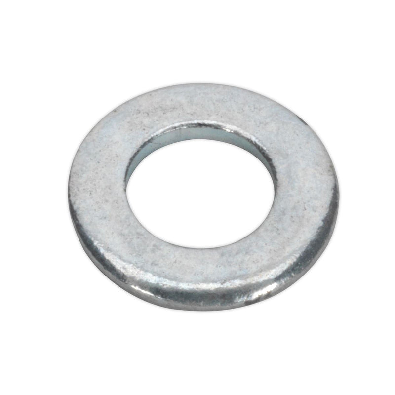 Sealey Flat Washer M4 x 9mm Form A Zinc DIN 125 Pack of 100 FWA49 Sealey  - Dynamic Drive