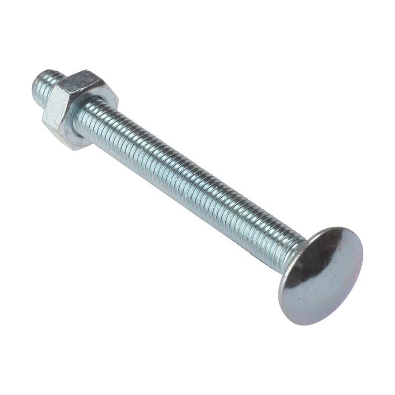 Forgefix Carriage Bolt & Nut ZP M12 x 75mm Bag 5 ForgeFix - Dynamic Drive