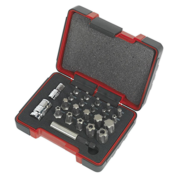 Sealey TRX-P* & Security TRX-TS* Bit Set 23pc 1/4" & 3/8"Sq Drive AK6226 Sealey - Dynamic Drive