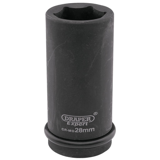 Draper Expert HI-TORQ 6 Point Deep Impact Socket, 3/4" Sq. Dr., 28mm 05060 Draper - Dynamic Drive