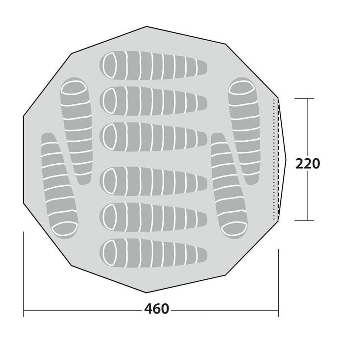 Robens Klondike Grande PRS 10 Berth Poled Tent Robens - Dynamic Drive