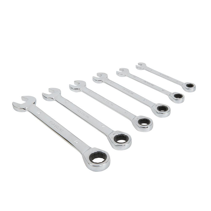 Silverline Fixed Head Ratchet Spanner Set 6pce 8 - 17mm Silverline - Dynamic Drive